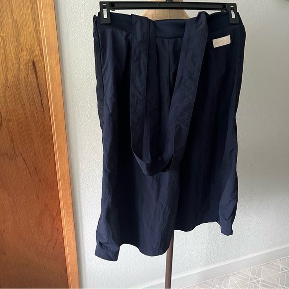 ADIDAS ORIGINALS sz M Navy Blue Culottes Long Shorts Pants BK6061 - Picture 8 of 12
